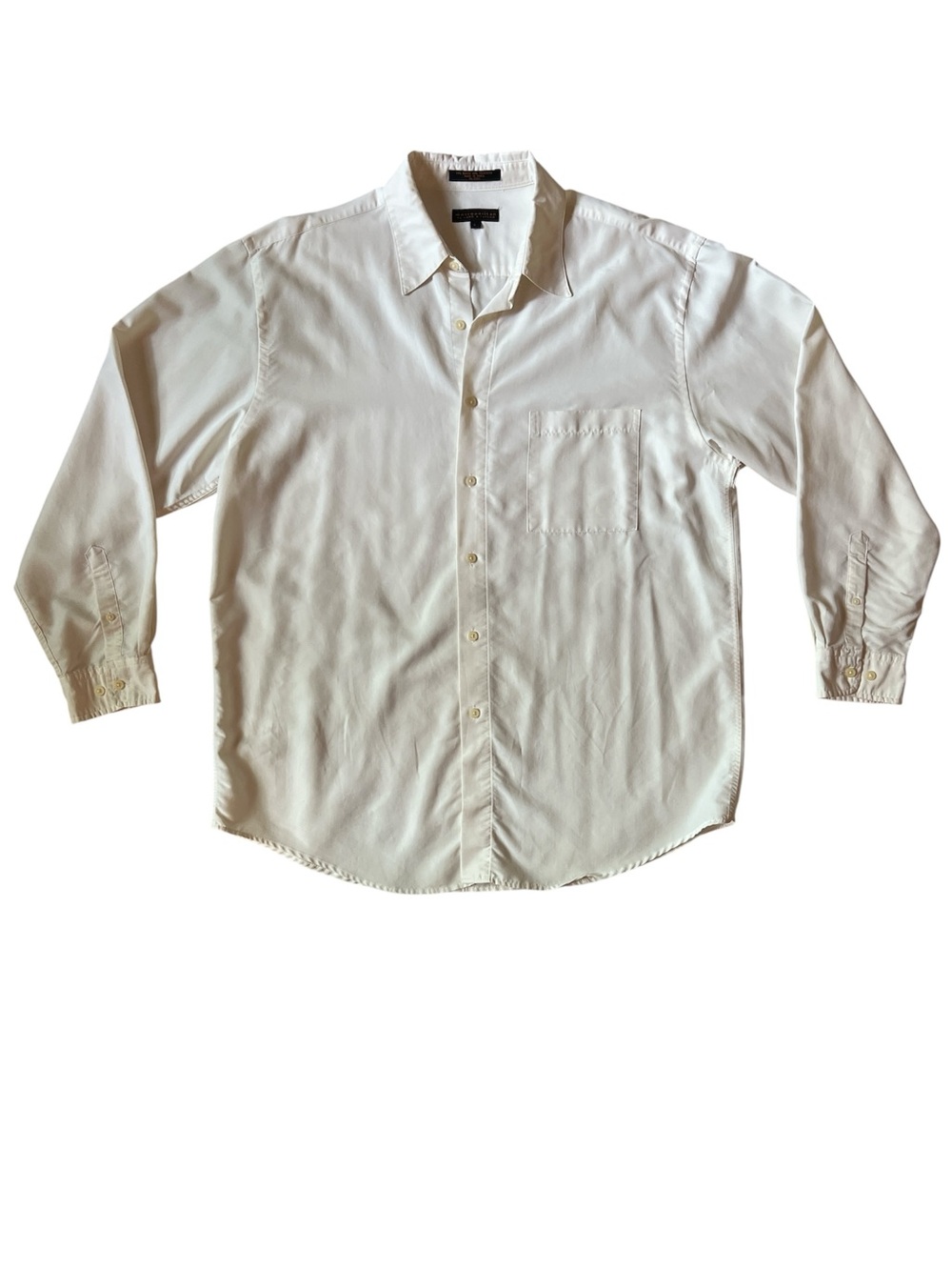Metropolitan Lord & Taylor White Long-Sleeve Button-down Shirt